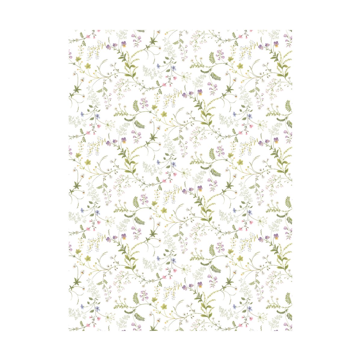 Arvidssons Textil Blomsteryra Stoff Grün