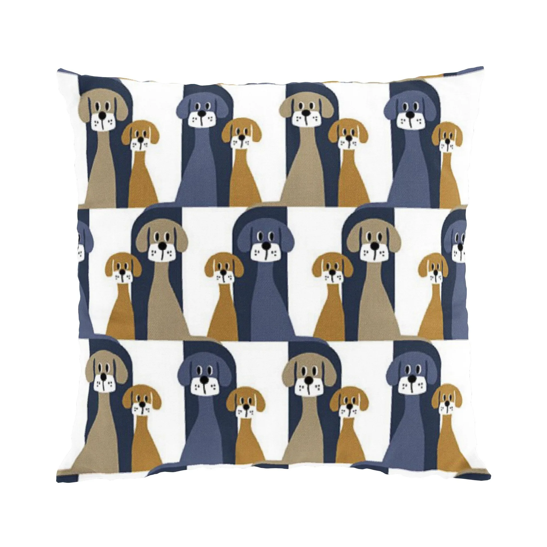 Buster Kissenbezug 47 x 47cm, Blau-beige Arvidssons Textil