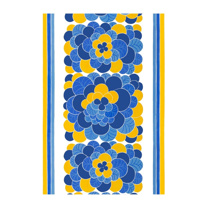 Cirrus Wachstuch - Blau-gelb - Arvidssons Textil