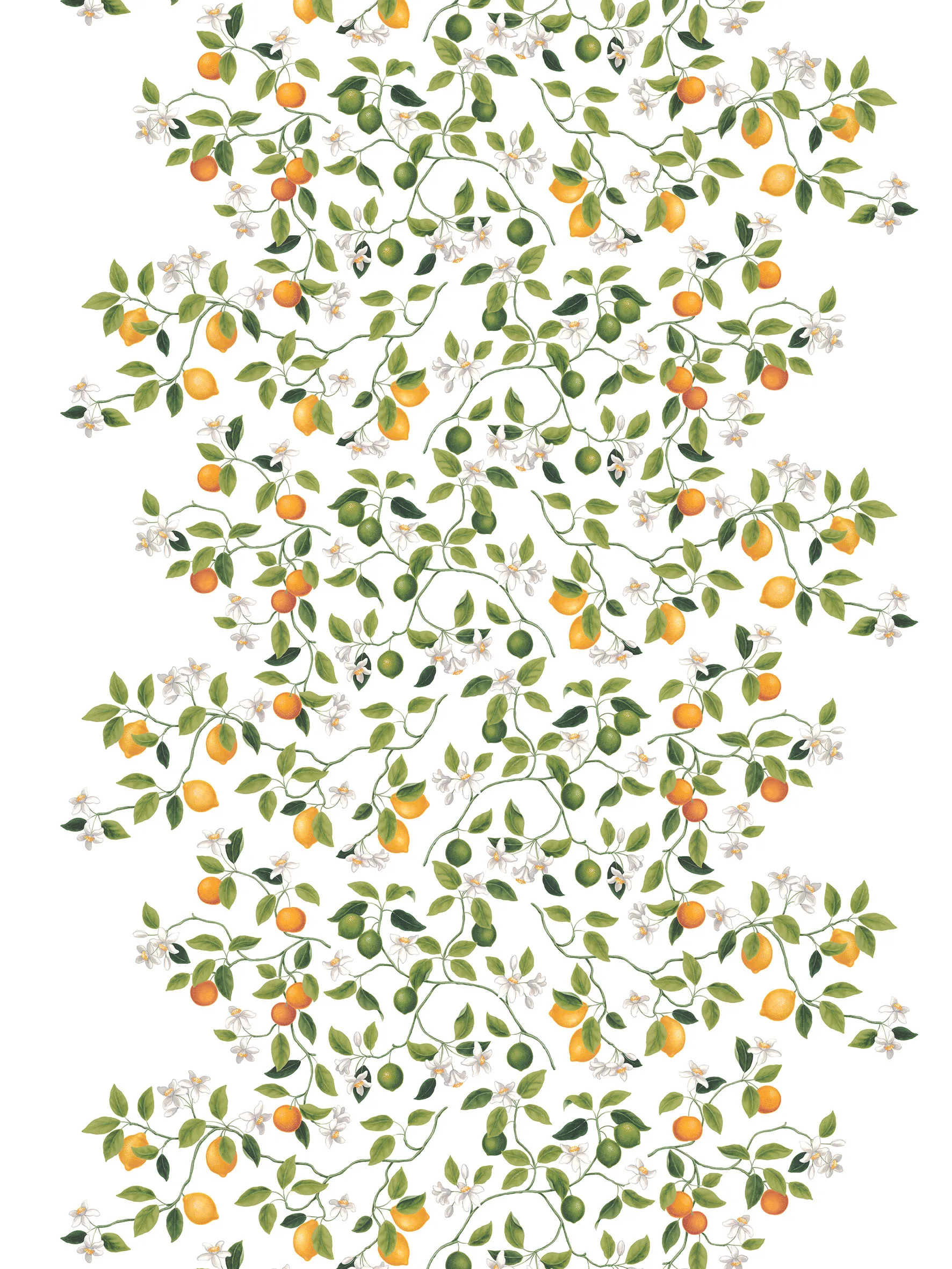 Citrusträdet Stoff, Grün-grün Arvidssons Textil