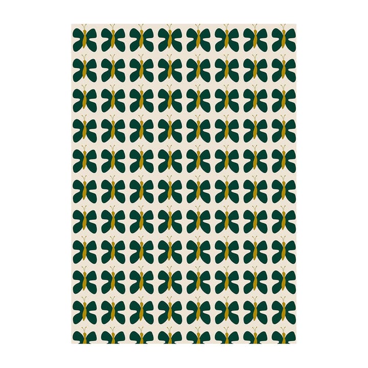 Fjäril Mini Stoff, Grün-gelb Arvidssons Textil