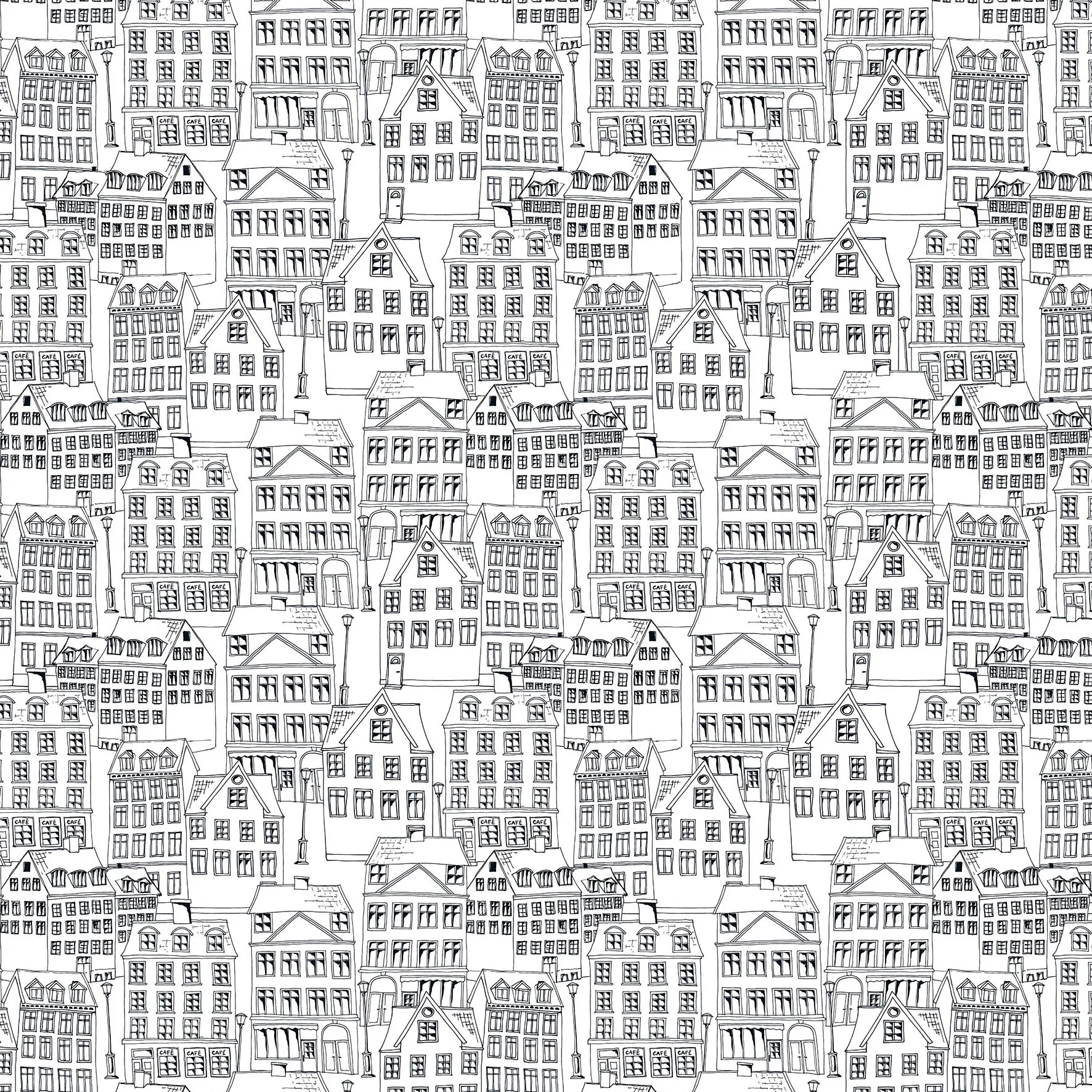 Gamlastan Stoff, Schwarz-weiß Arvidssons Textil