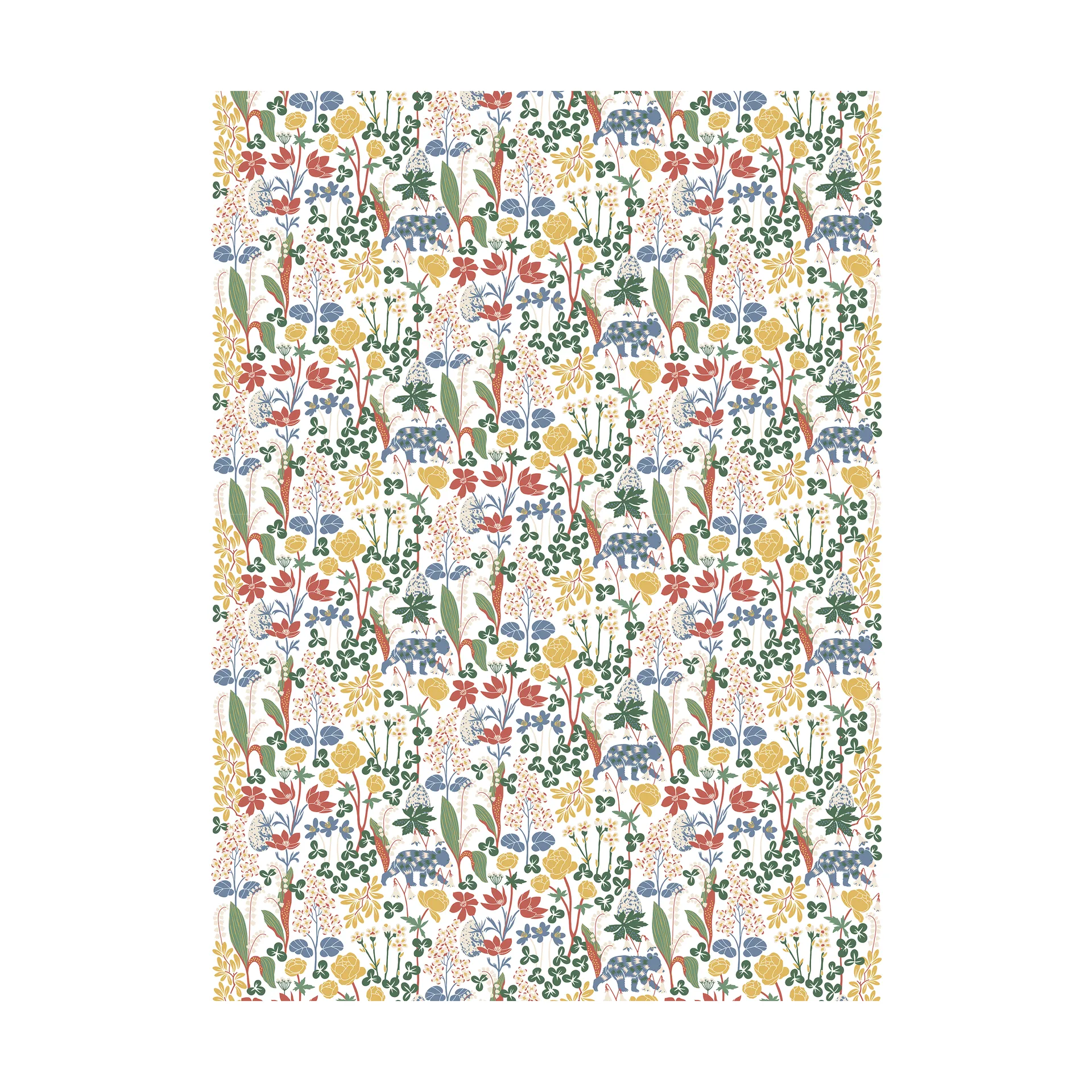 Hier schläft kein Bär Stoff, Multi Arvidssons Textil