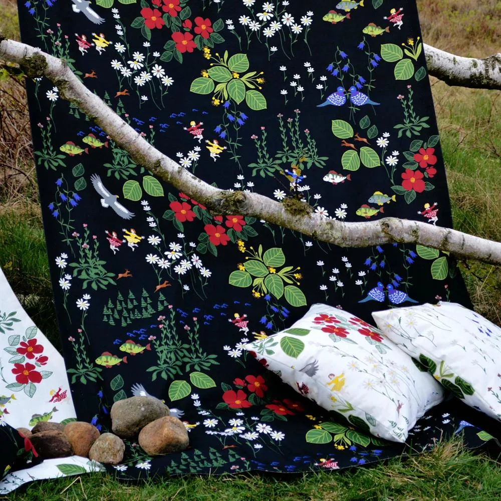 Himlajorden Stoff, Schwarz Arvidssons Textil