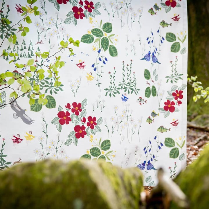 Himlajorden Stoff, Weiß Arvidssons Textil