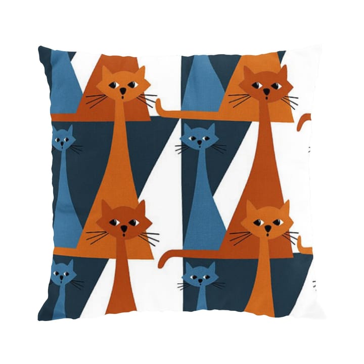 Kitty Kissenbezug 47 x 47cm - Blau-orange - Arvidssons Textil