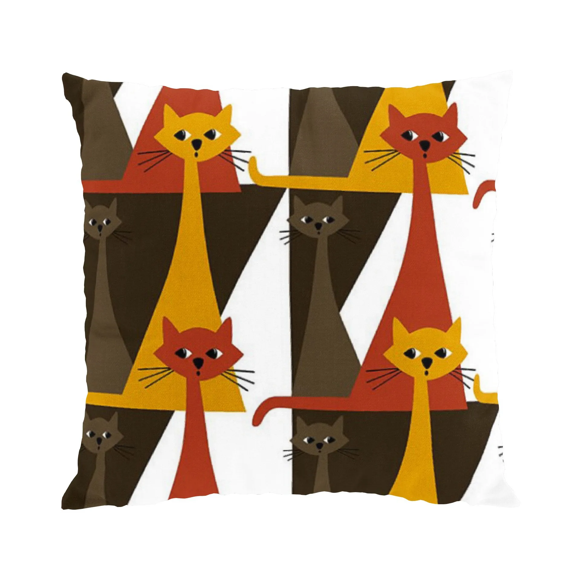 Kitty Kissenbezug 47 x 47cm, Braun Arvidssons Textil