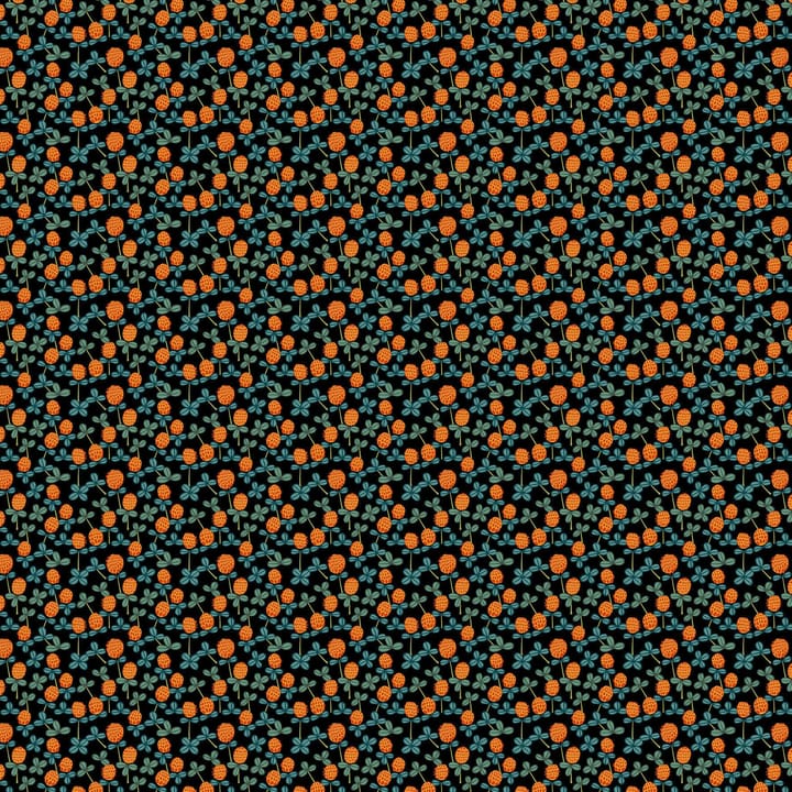 Kleewiese Wachstuch, Orange-schwarz Arvidssons Textil