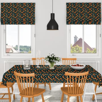 Kleewiese Wachstuch - Orange-schwarz - Arvidssons Textil