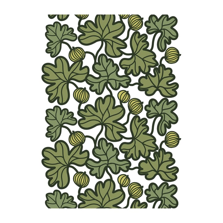 Krusbär Stoff - Grün - Arvidssons Textil