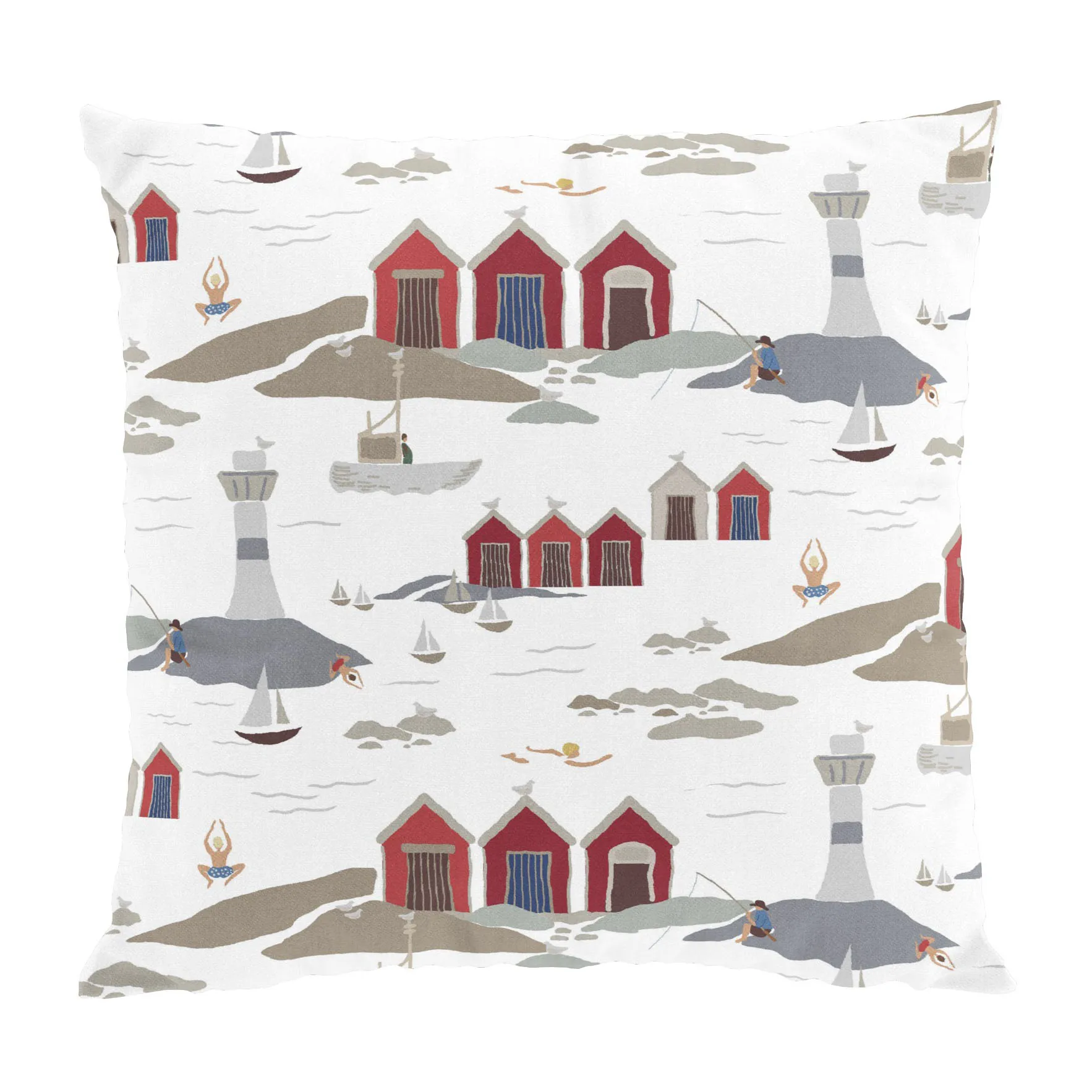 Kust Kissenbezug 47 x 47cm, Weiß Arvidssons Textil