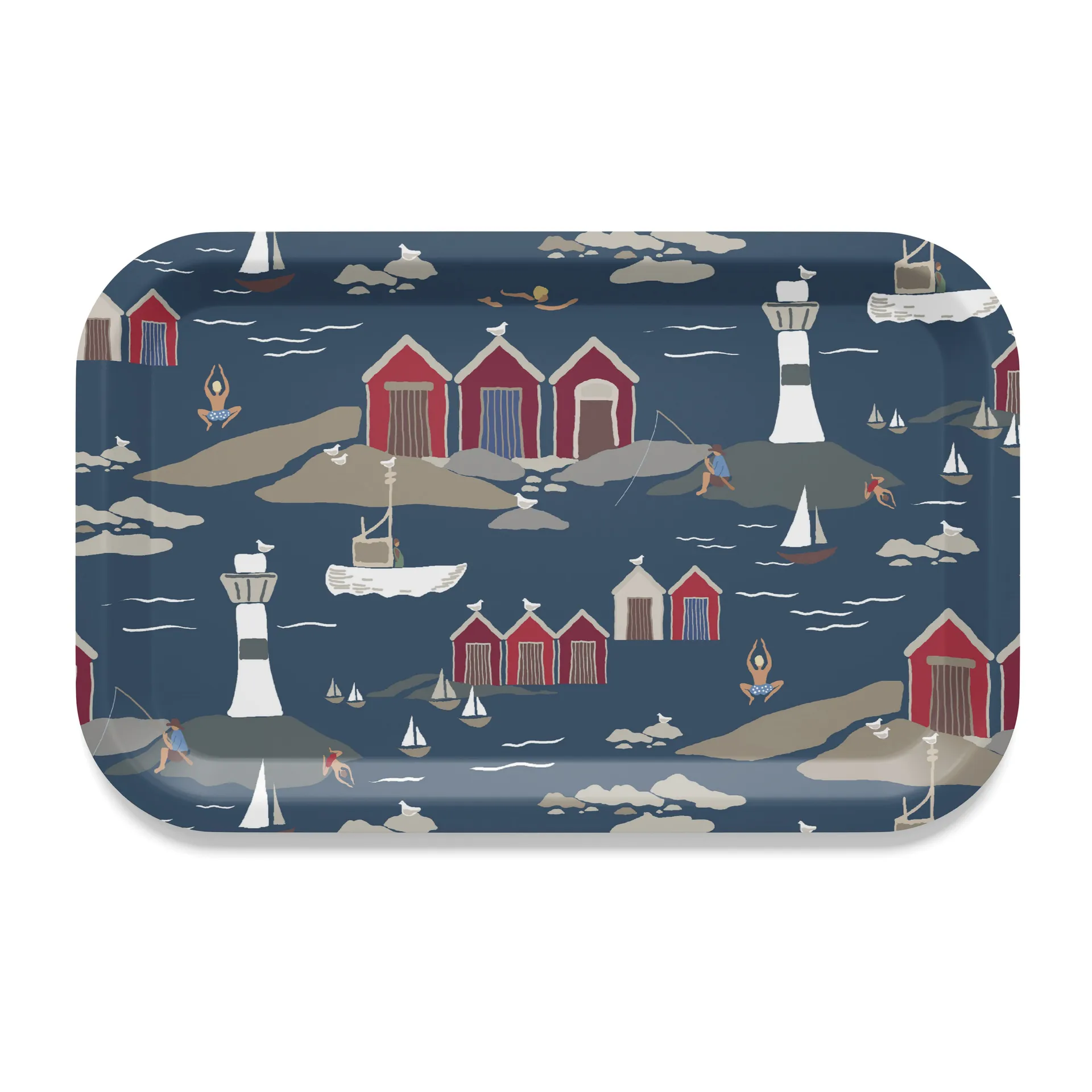 Kust Tablett 20 x 27cm, Blau Arvidssons Textil