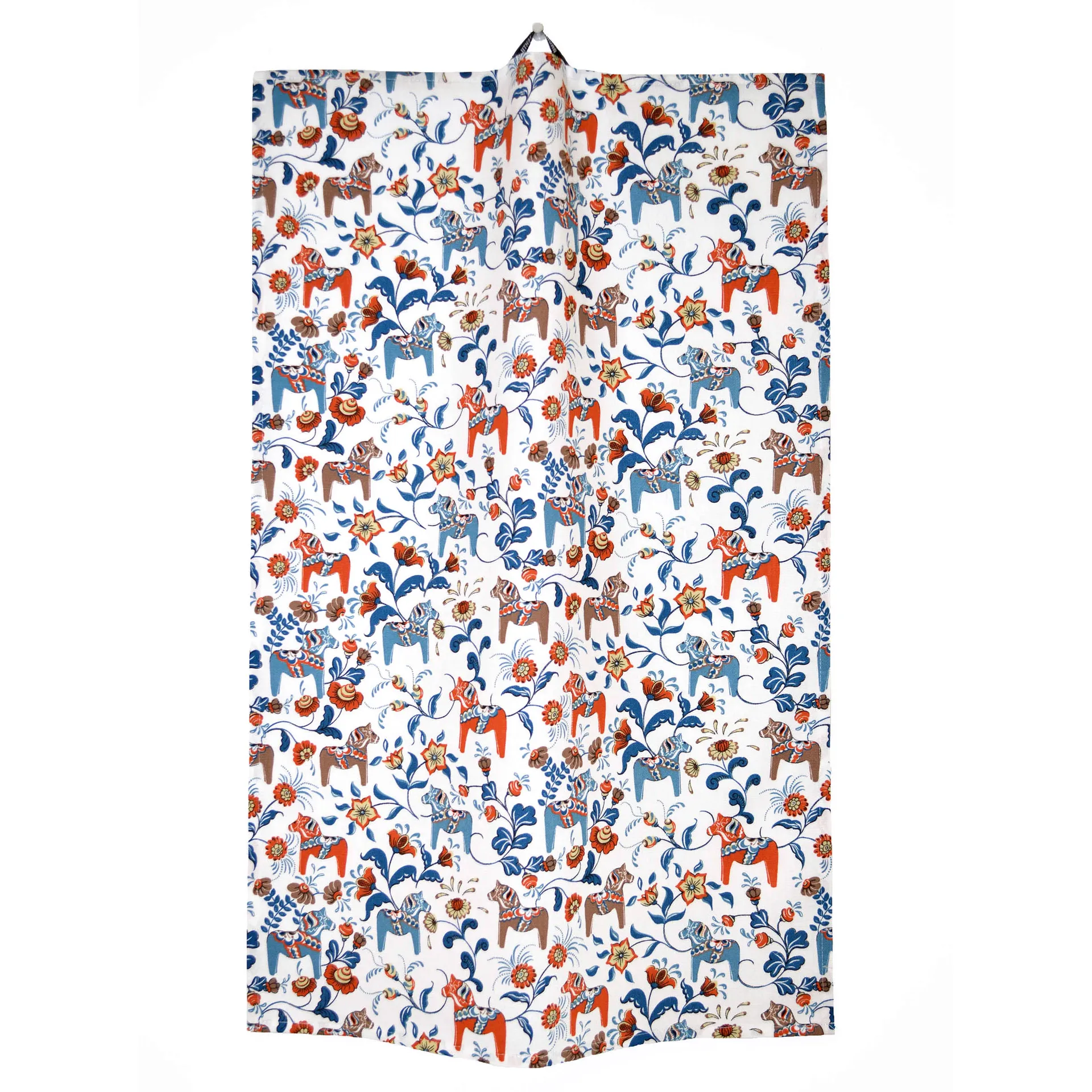 Leksand Geschirrtuch mini, Blau-orange Arvidssons Textil