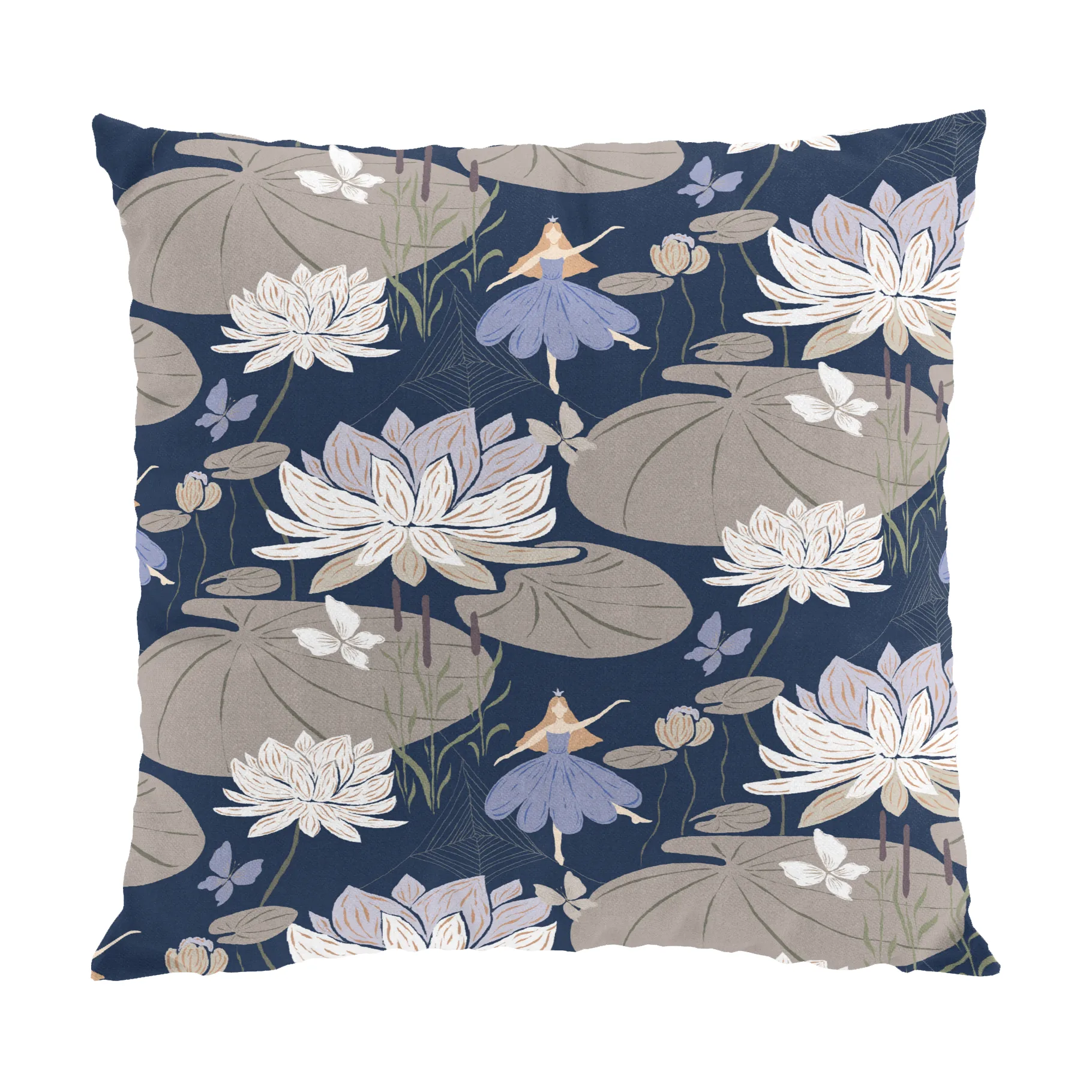 Lily Kissenbezug 47x47 cm, Blau Arvidssons Textil