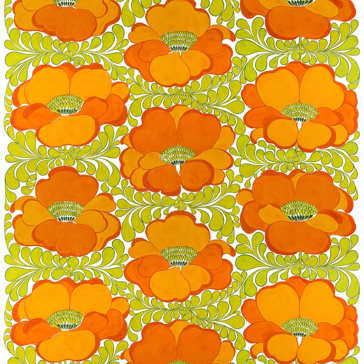 Love Stoff - Grün-orange - Arvidssons Textil