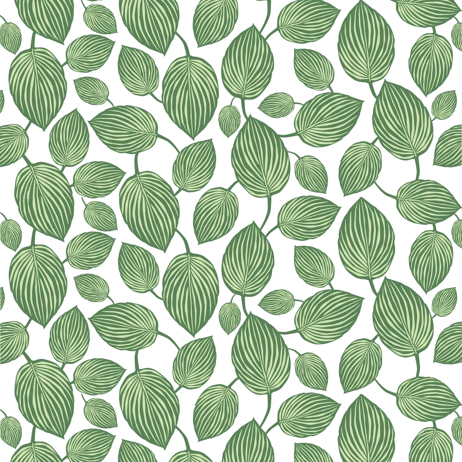 Lyckans Blad Wachstuch, Grün Arvidssons Textil
