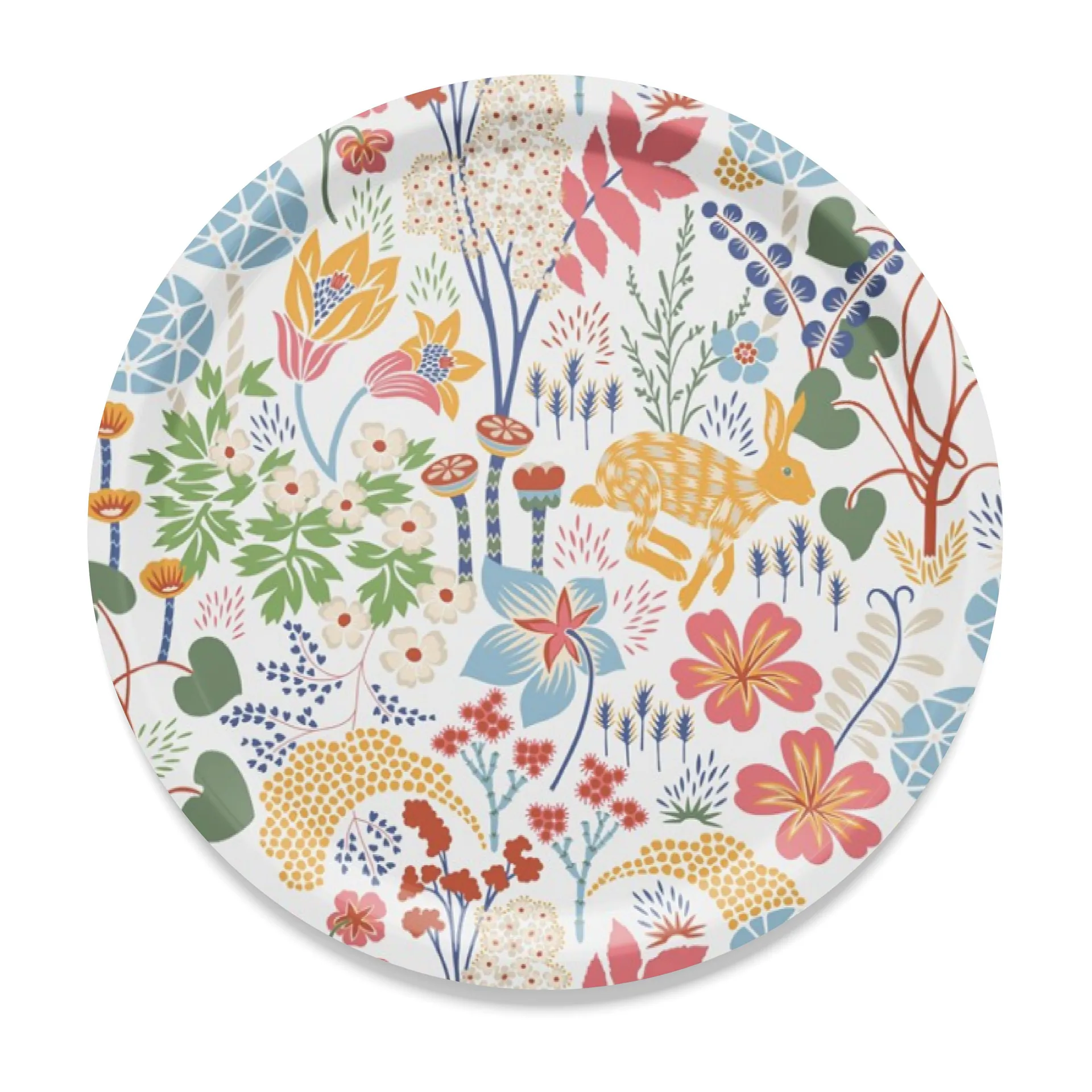 Lyckeflykt Tablett Ø38cm, Multi Arvidssons Textil