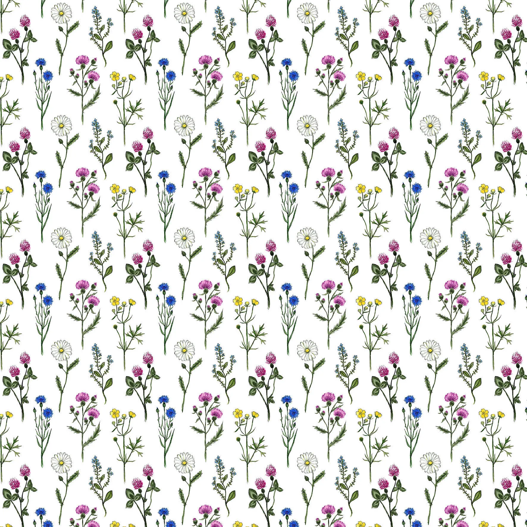 Midsommar Stoff, Multi Arvidssons Textil