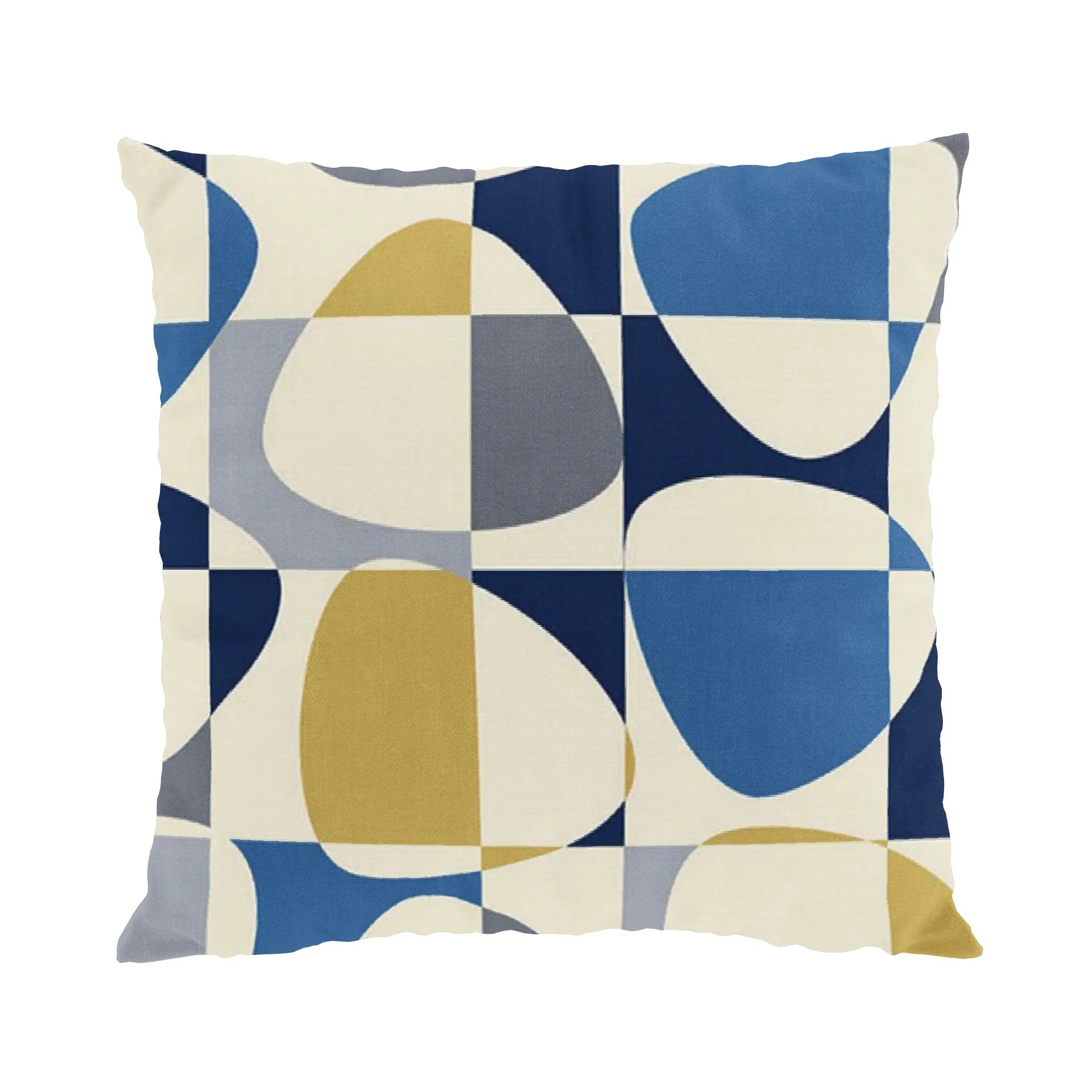 Mosaik Kissenbezug 47 x 47cm, Blau Arvidssons Textil