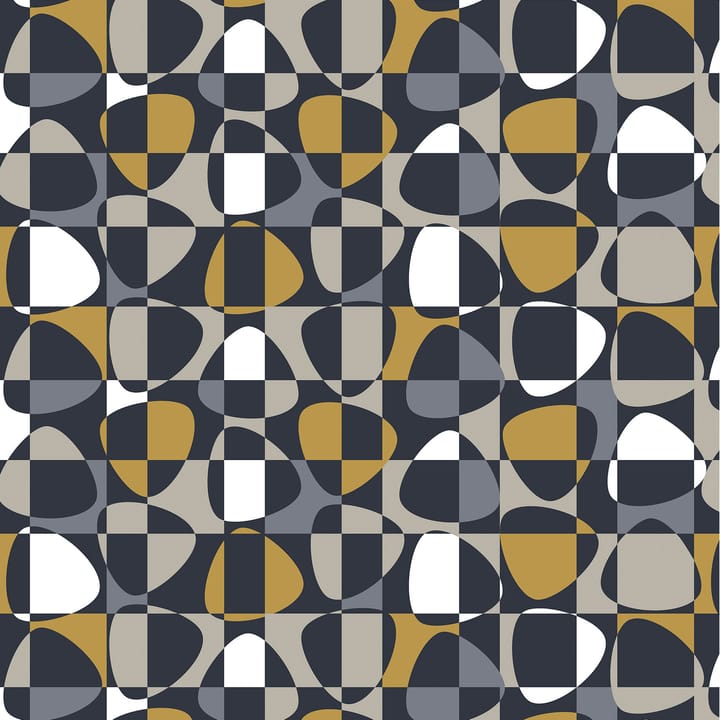 Mosaik Stoff - Dunkelgrau - Arvidssons Textil