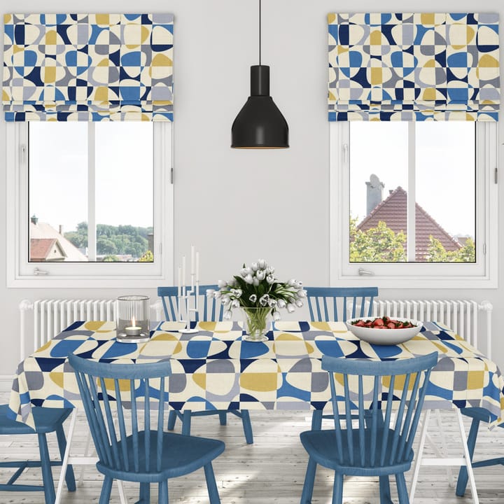 Mosaik Wachstuch, Blau Arvidssons Textil