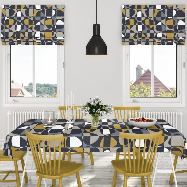 Mosaik Wachstuch, Dunkelgrau Arvidssons Textil