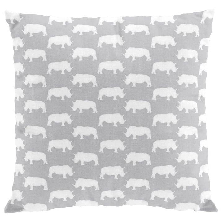 Noshörning Kissenbezug - Grau - Arvidssons Textil