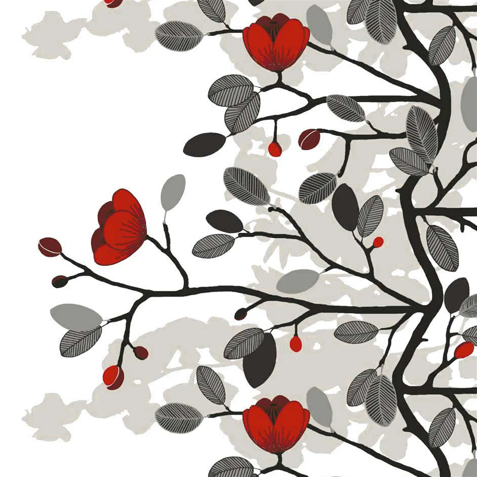 Ofelia Stoff, Rot-braun Arvidssons Textil