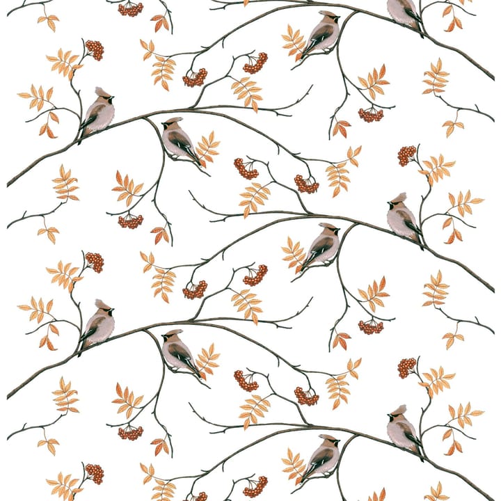 Sidensvansar Stoff, Wei�ß-beige Arvidssons Textil