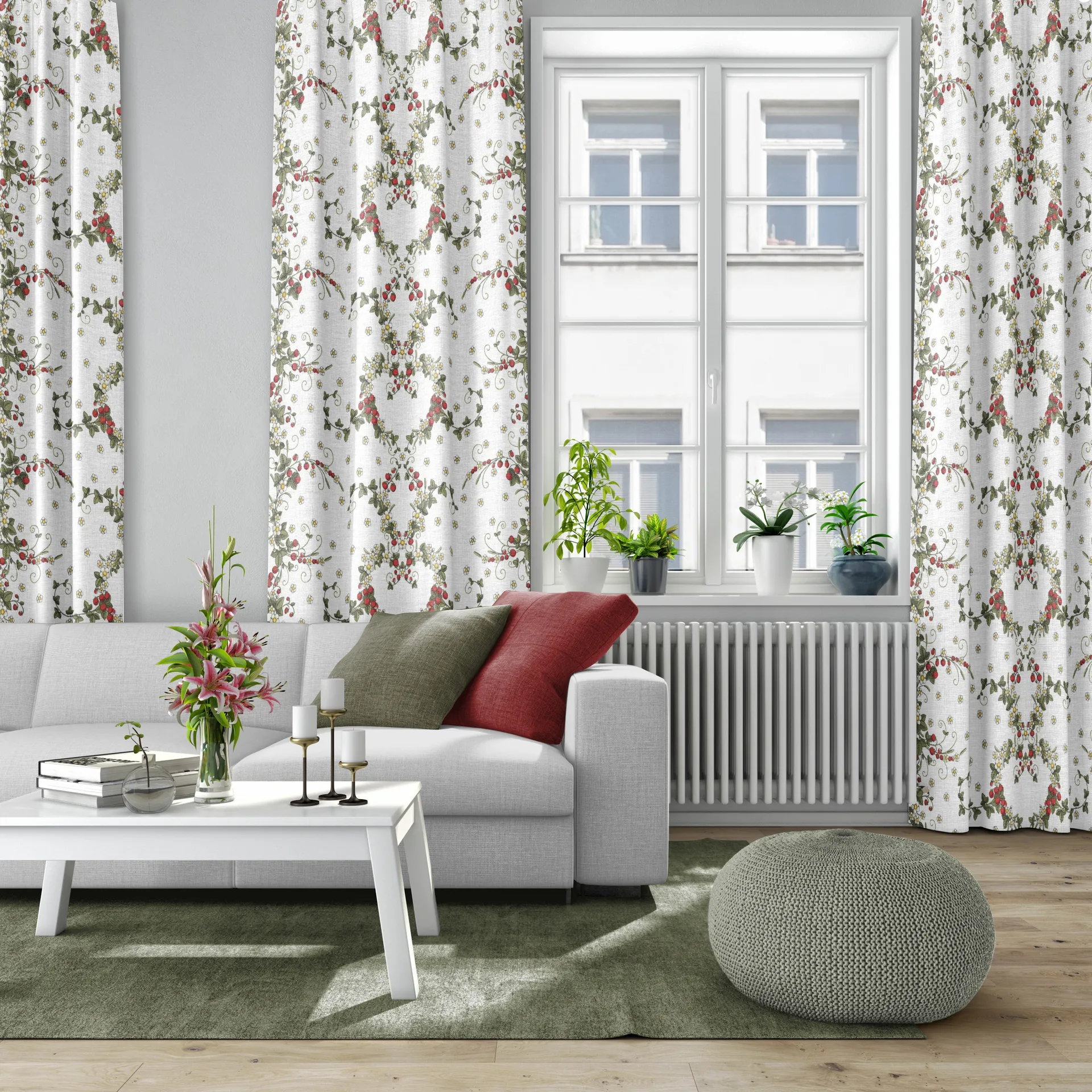 Smultronstället Stoff, Offwhite Arvidssons Textil