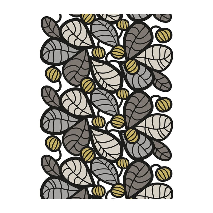Snöbär Stoff - Grau - Arvidssons Textil