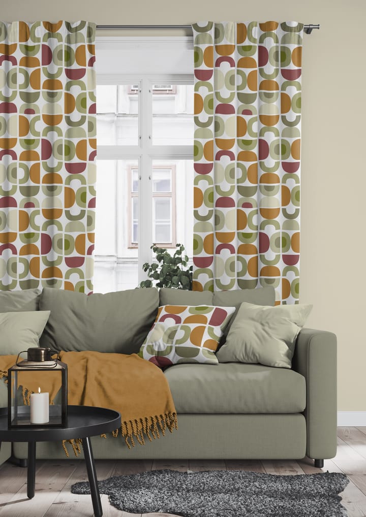Spiraldans Kissenbezug 47x47 cm, Beige Arvidssons Textil