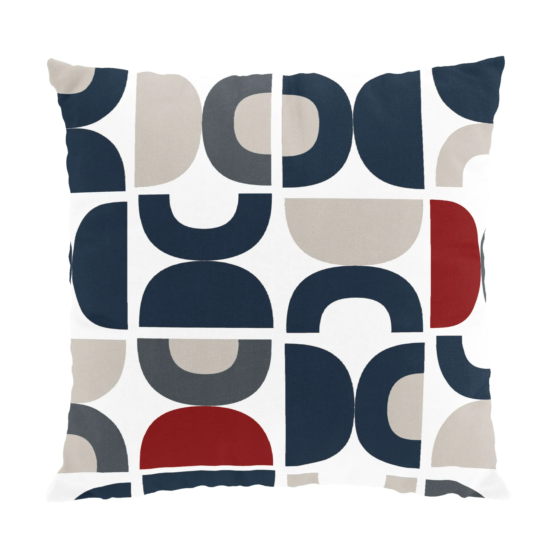 Spiraldans Kissenbezug 47x47 cm, Blau Arvidssons Textil