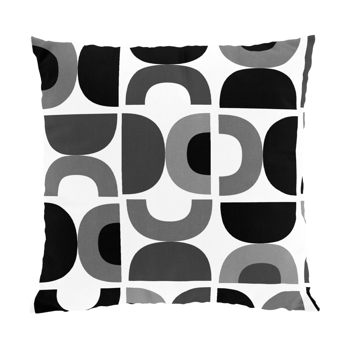 Arvidssons Textil Spiraldans Kissenbezug 47x47 cm Grau