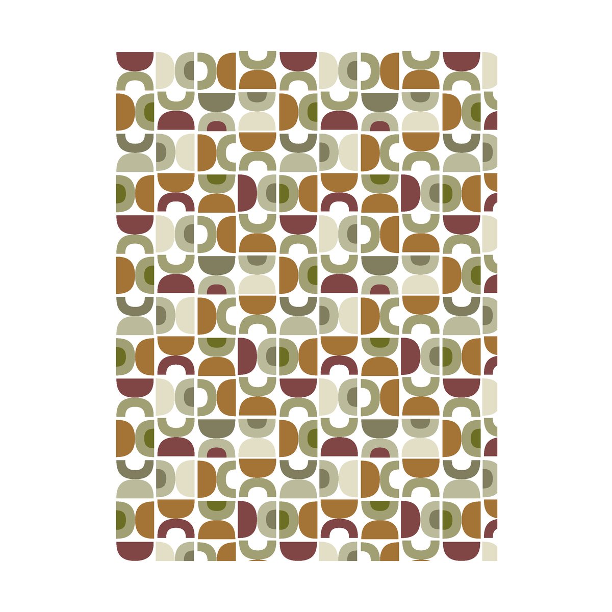 Arvidssons Textil Spiraldans Stoff Beige