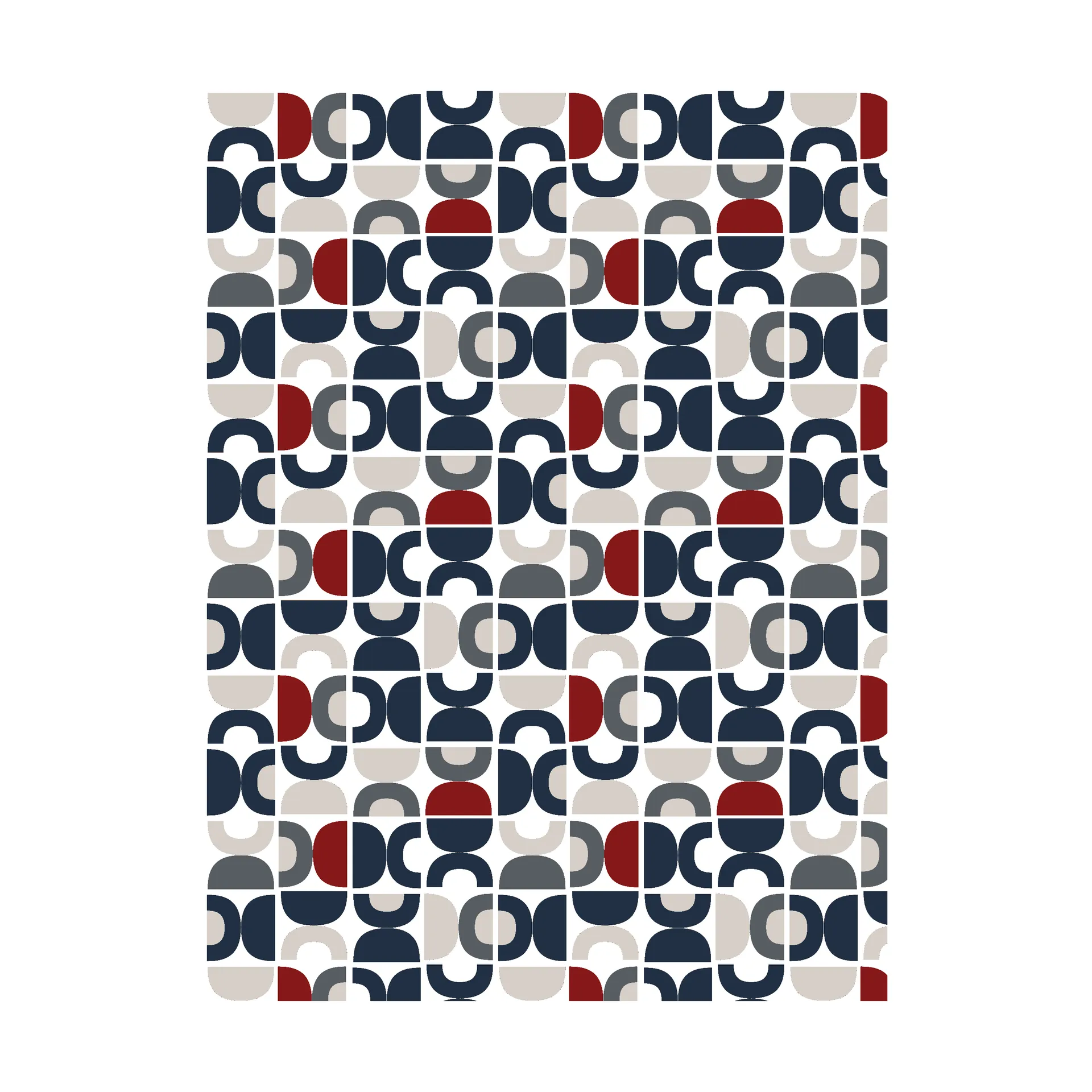 Spiraldans Stoff, Blau Arvidssons Textil