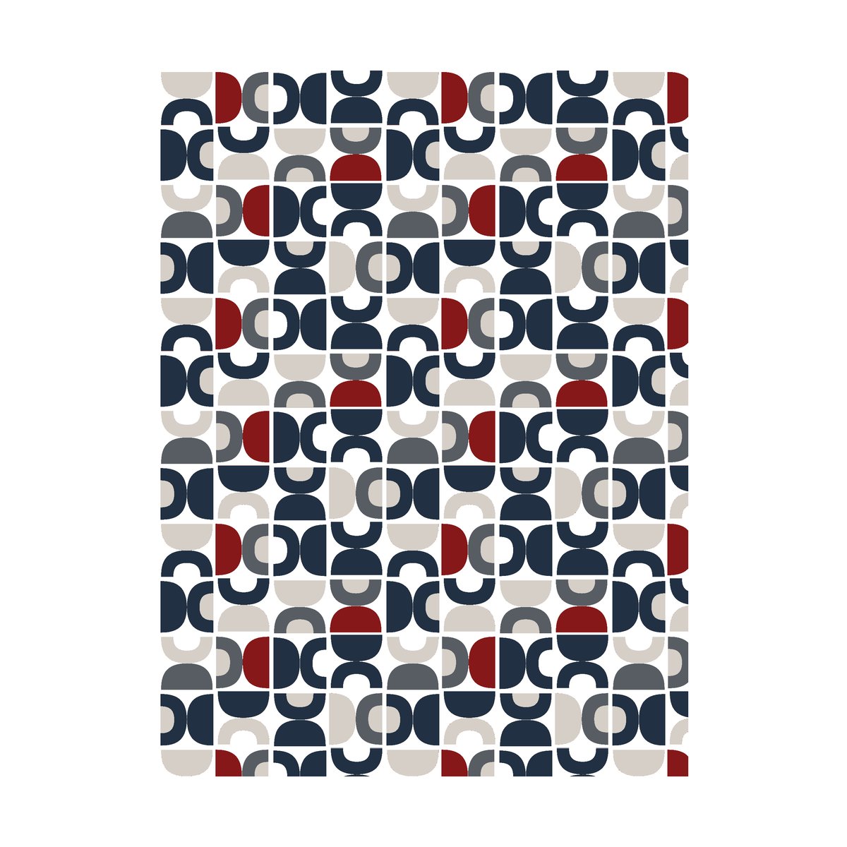 Arvidssons Textil Spiraldans Stoff Blau