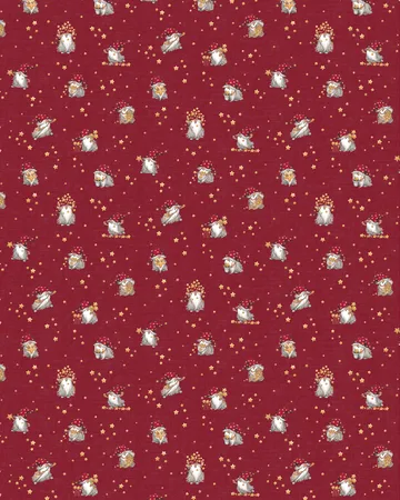 Sternenstaub Stoff - Rot - Arvidssons Textil