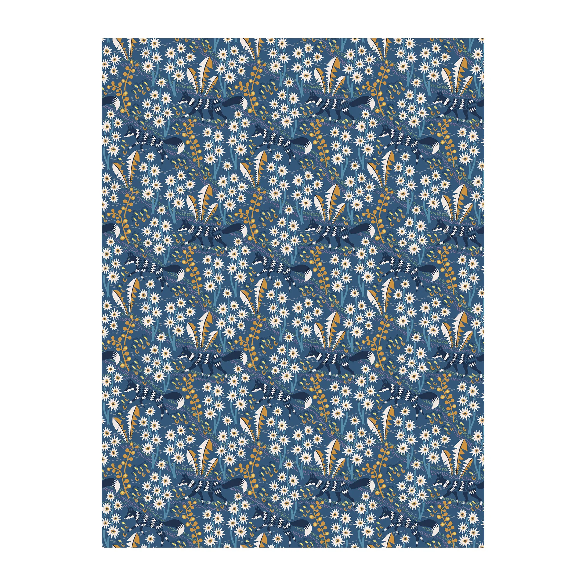 Stjärnspeja Stoff, Blau Arvidssons Textil