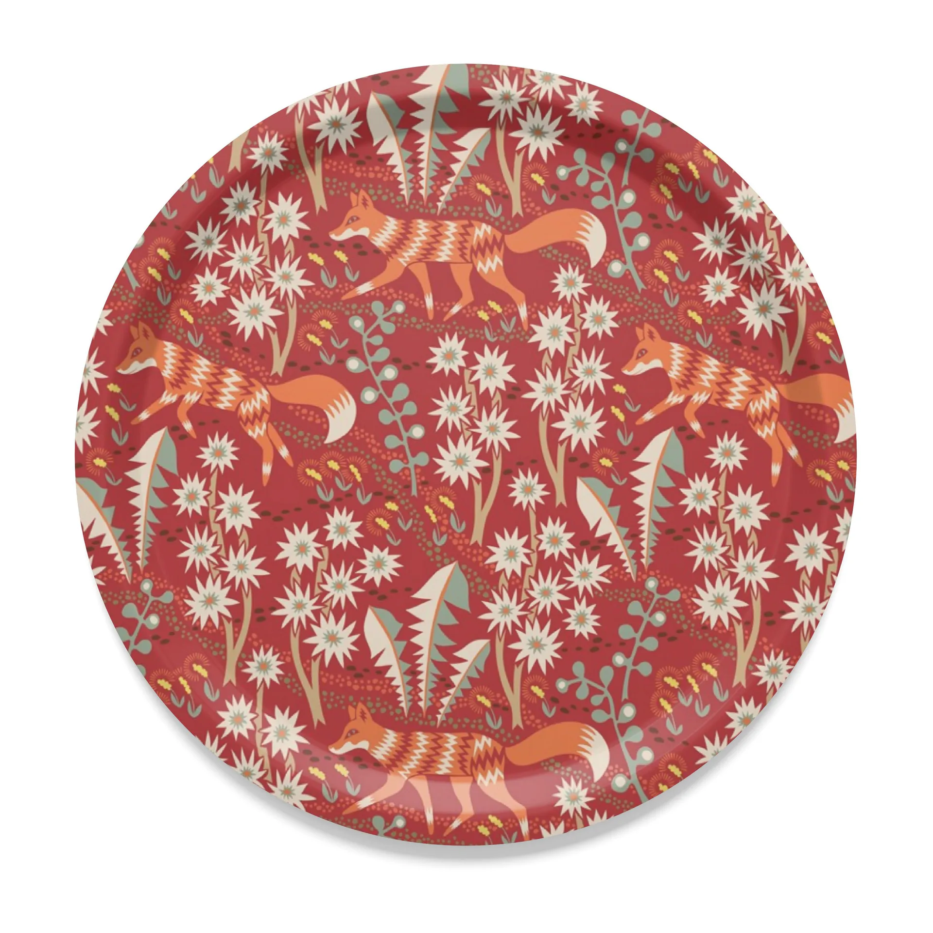Stjärnspeja Tablett Ø31cm, Rot  Arvidssons Textil