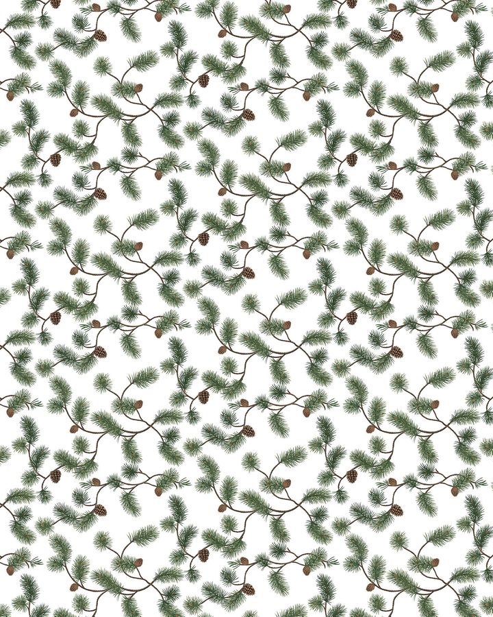 Tallegren Stoff - grün - Arvidssons Textil