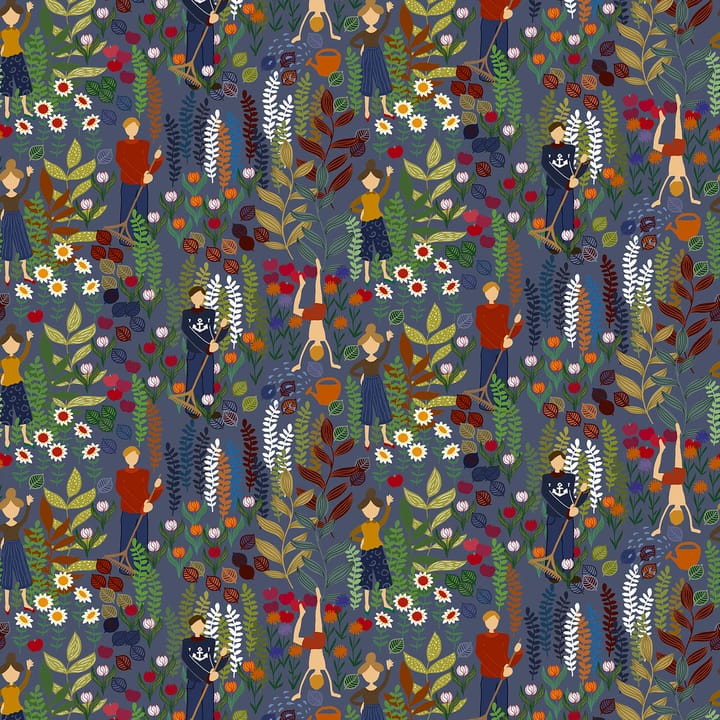 Trädgård Stoff, Blau Arvidssons Textil