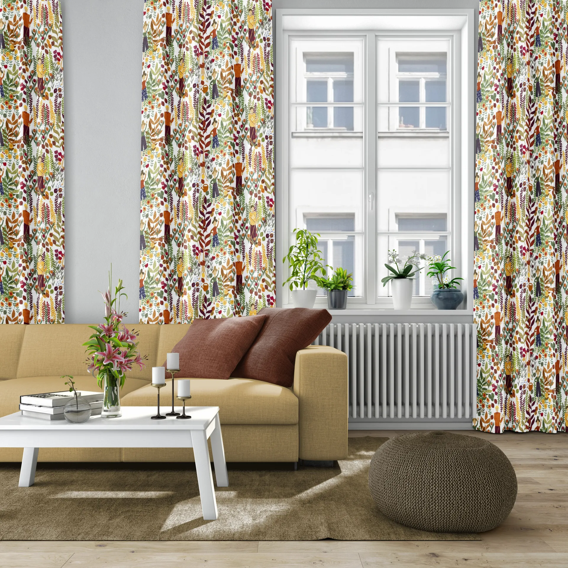 Trädgård Stoff, Rost Arvidssons Textil