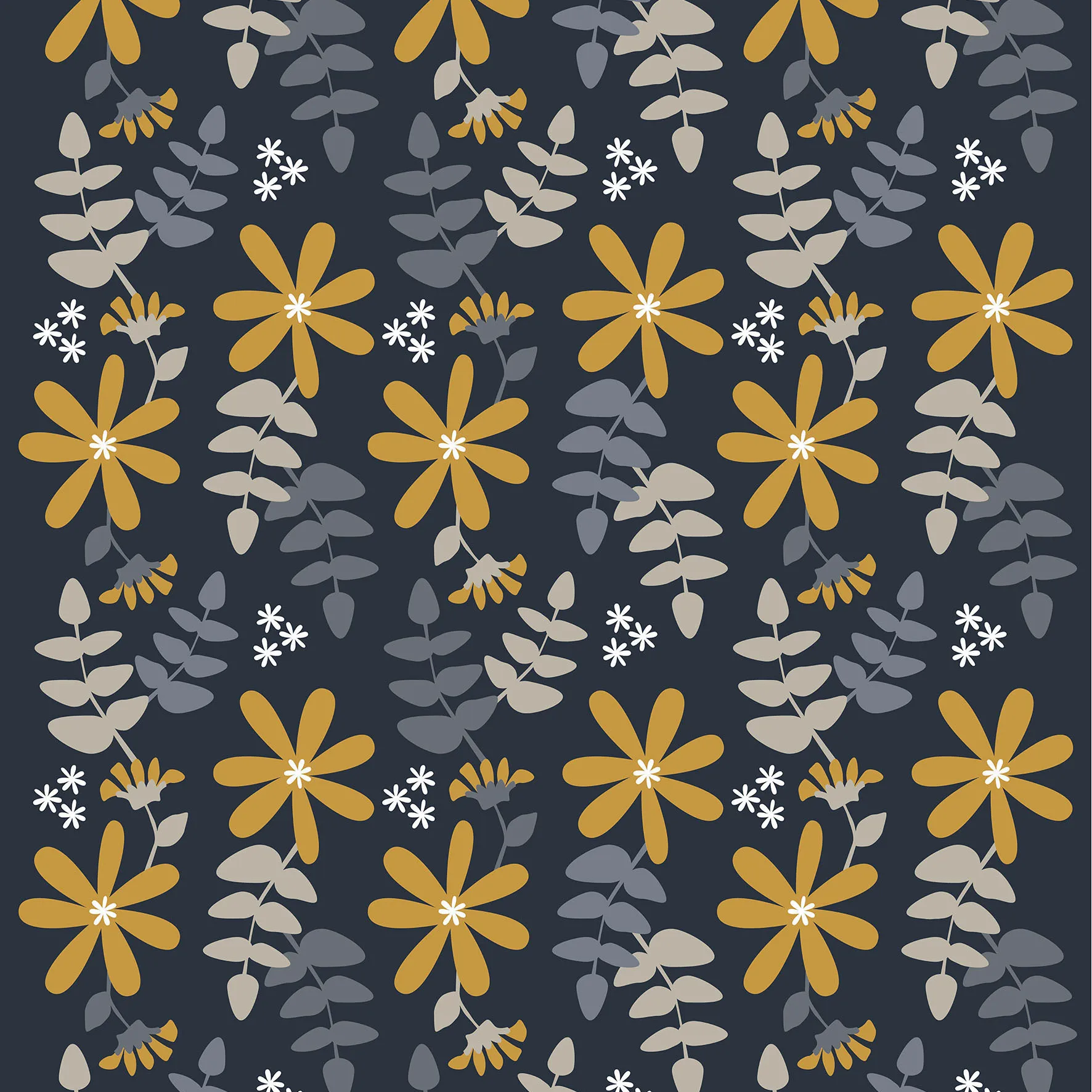 Unter der Sonne Wachstuch, Dunkelgrau Arvidssons Textil