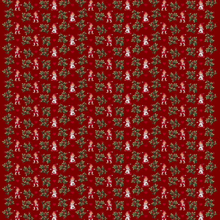 Weihnachtsherz Borte Stoff - Rot - Arvidssons Textil