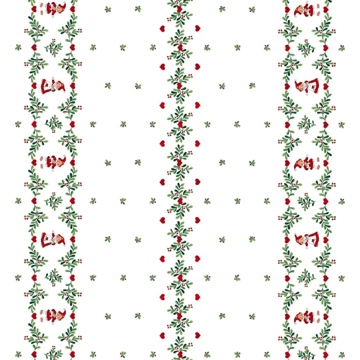 Weihnachtsherz Borte Wachstuch - Off white - Arvidssons Textil