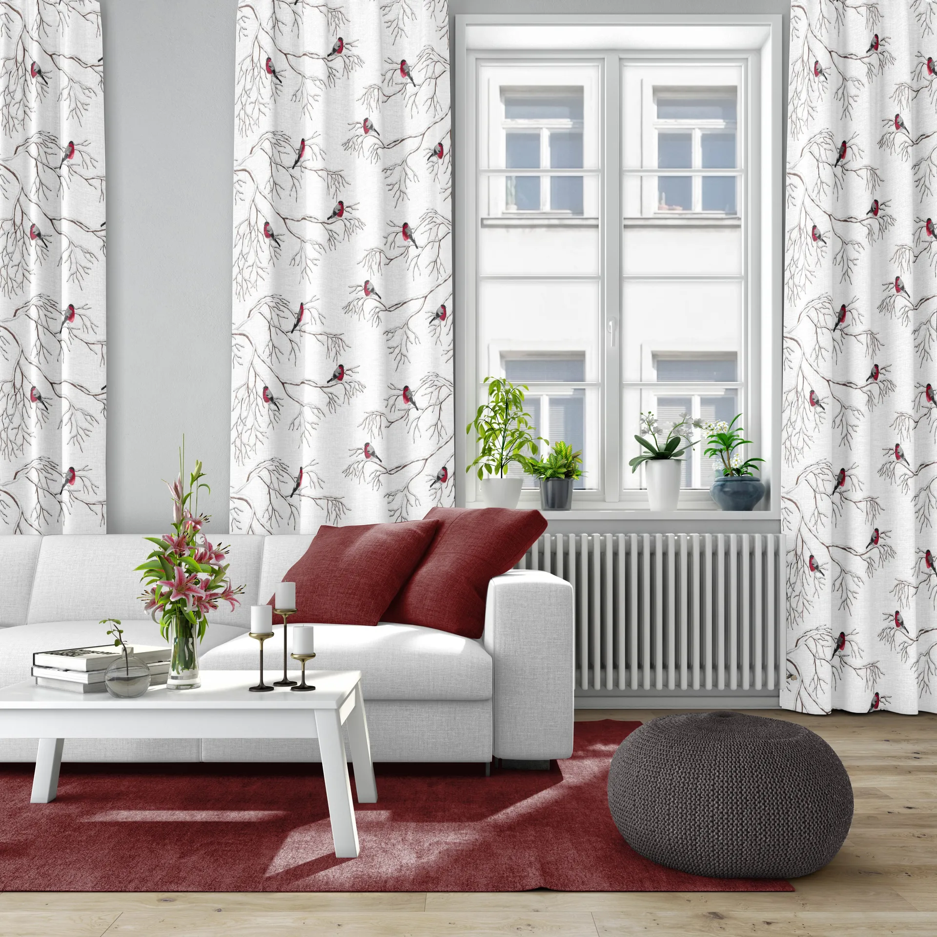 Winterland Stoff, Off white Arvidssons Textil