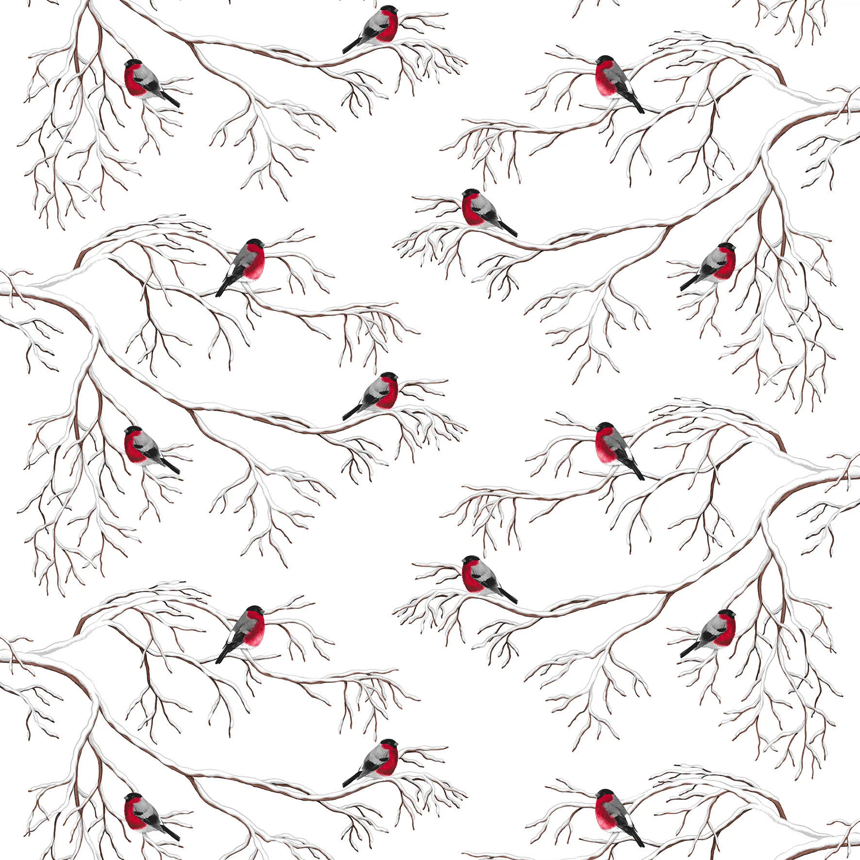 Winterland Wachstuch, Off white Arvidssons Textil