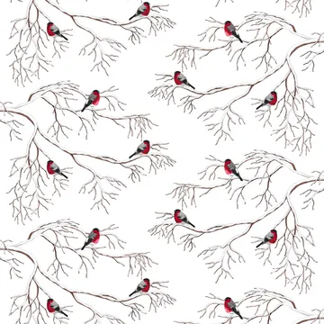 Winterland Wachstuch - Off white - Arvidssons Textil