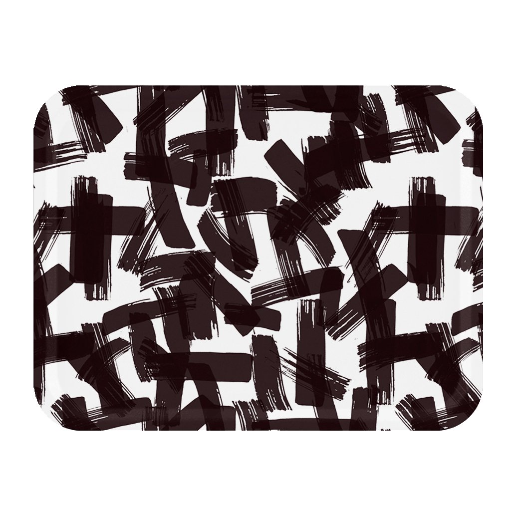 Åry Home Kryss Tablett 33 x 43cm Black-white